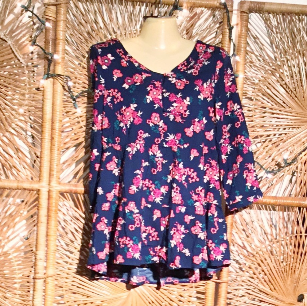Red Camel Blouse Women Blue Size Small